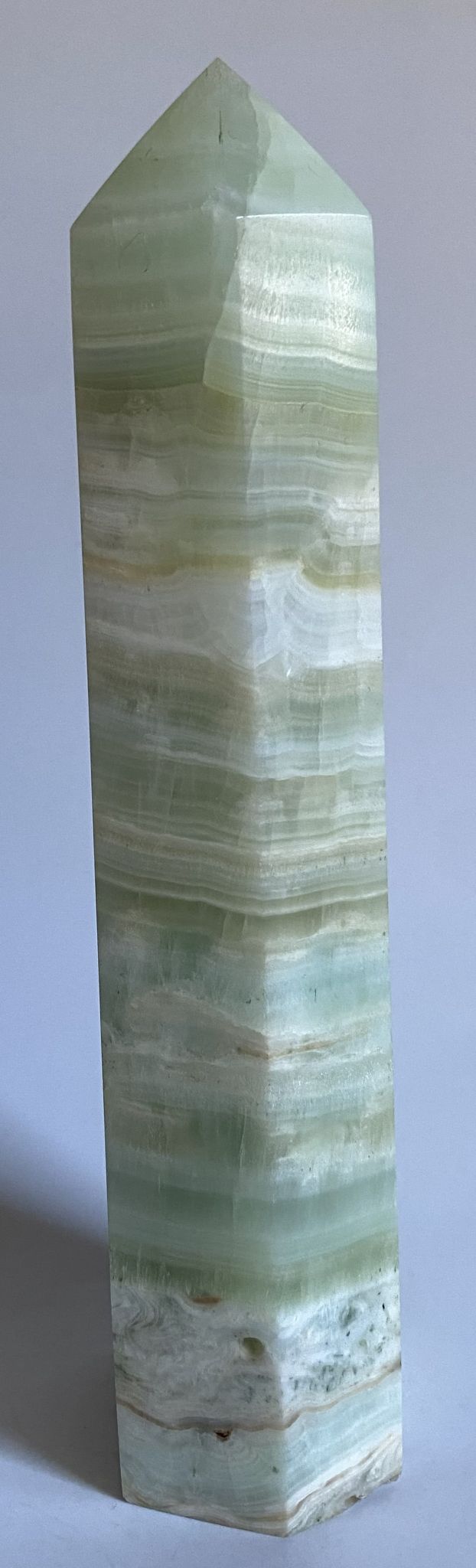 Calcit Caraibe Verde - Obelisc 16.5cm - Pietre Semipretioase Naturale