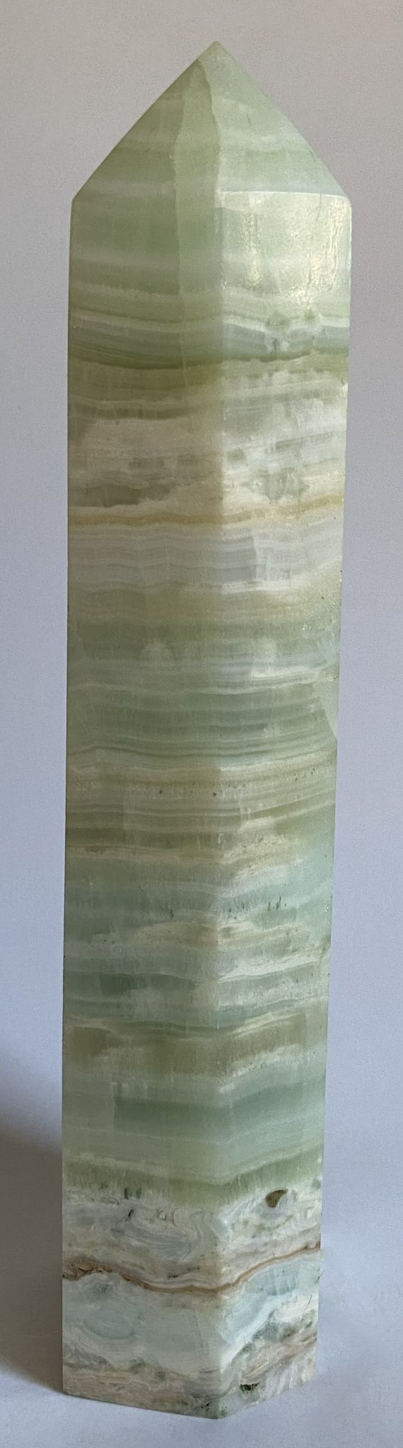 Calcit Caraibe Verde - Obelisc 16.5cm - Pietre Semipretioase Naturale