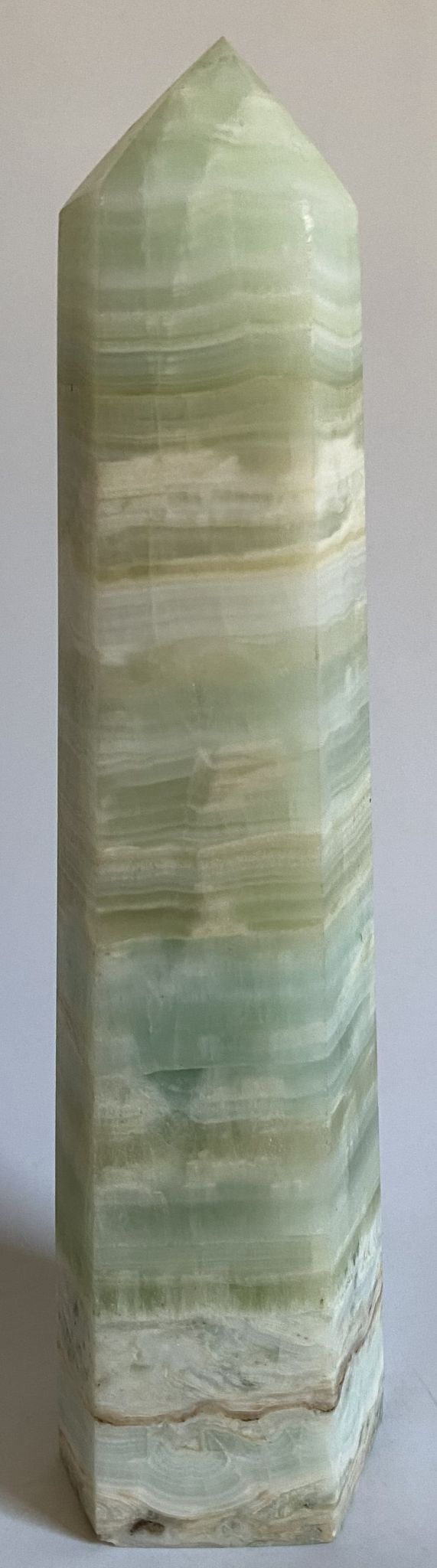 Calcit Caraibe Verde - Obelisc 16.5cm - Pietre Semipretioase Naturale
