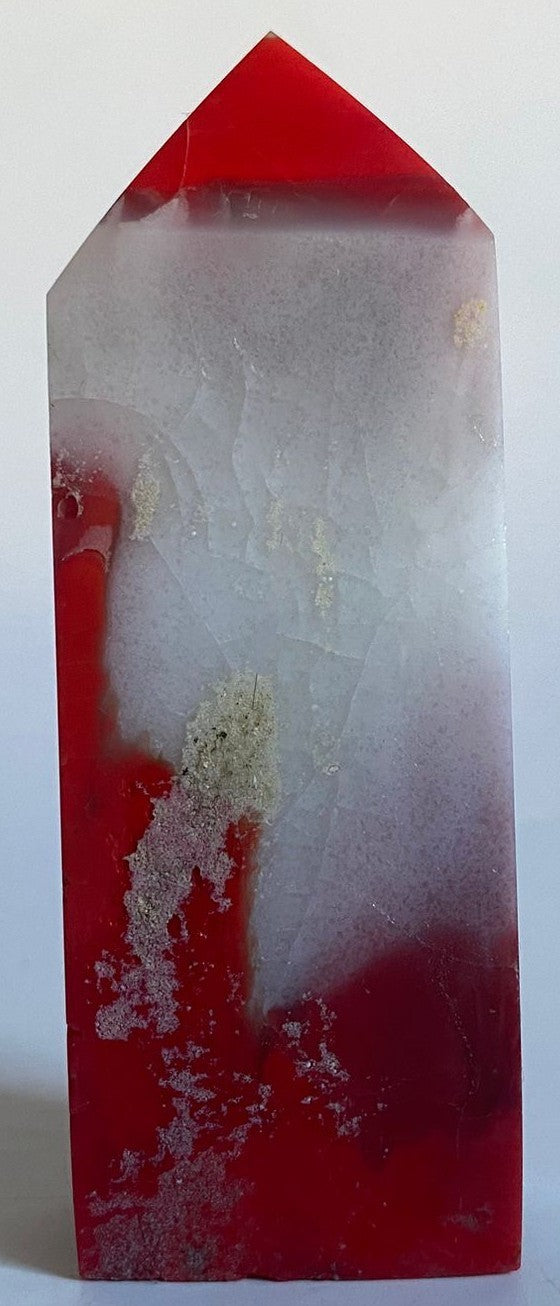 Piatra Chicken Blood - Obelisc 9.9cm - Pietre Semipretioase Naturale