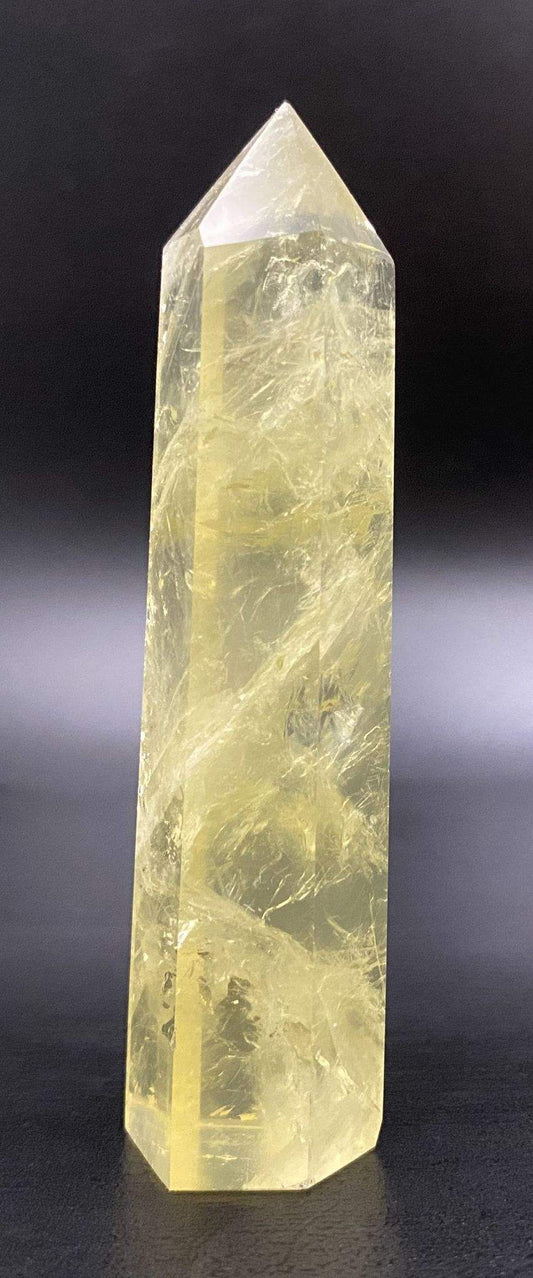Obelisc din Citrin decorativ de 8.9 cm, piatră semiprețioasă