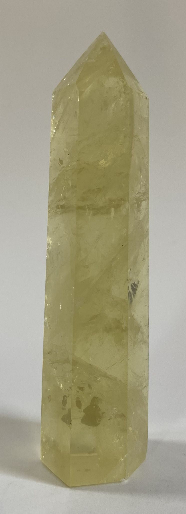 Obelisc din citrin galben, 8.9 cm, decoratiune piatra semipretioasa