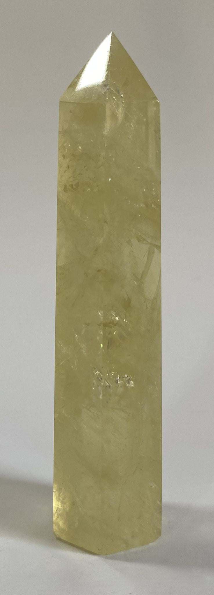 Obelisc din citrin decorativ 8.9cm piatra semipretioasa