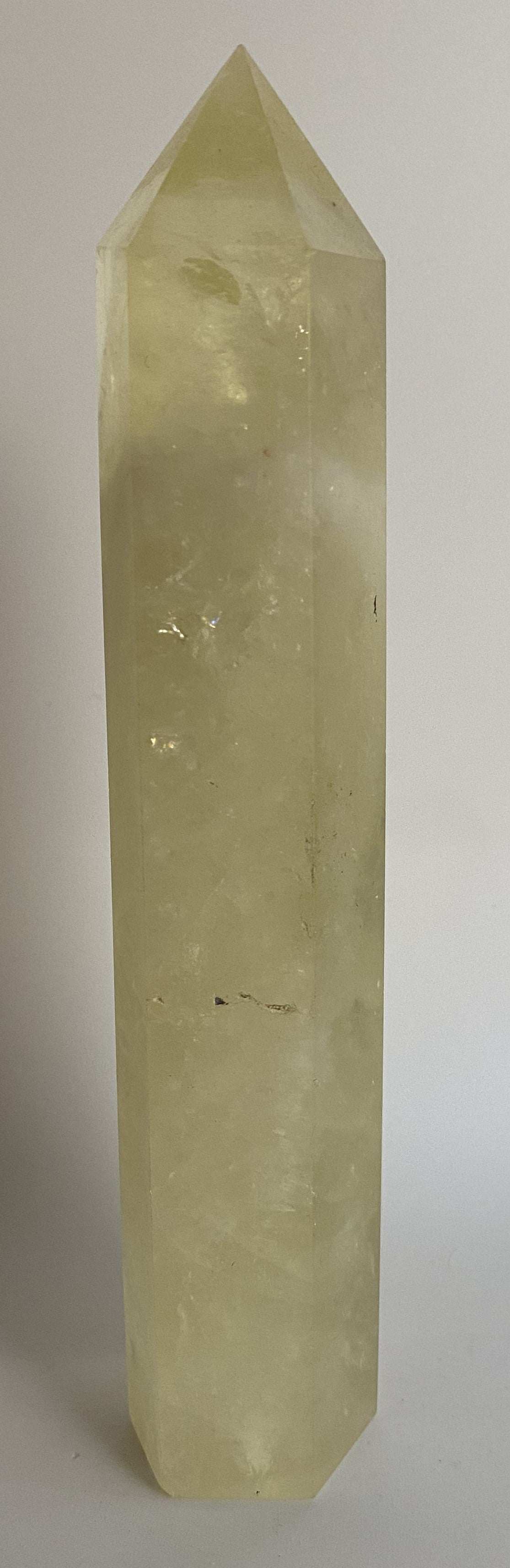 Obelisc din Citrin piatra semipretioasa galben transparent