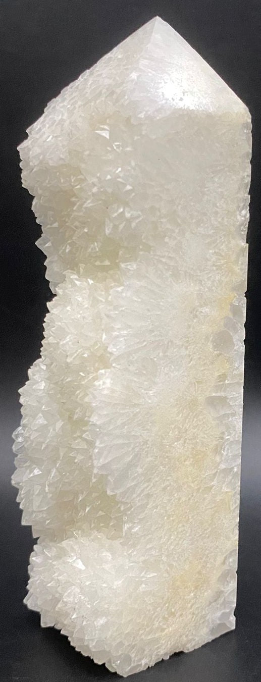 Obelisc din Cuart Alb brut de 13.6 cm, piatră semiprețioasă naturală