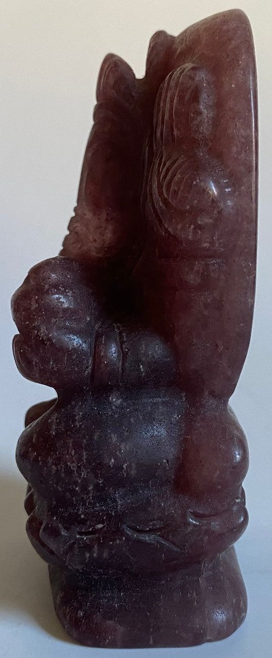 Cuart Capsuna - Sculptura Ganesha - Pietre Semipretioase Naturale
