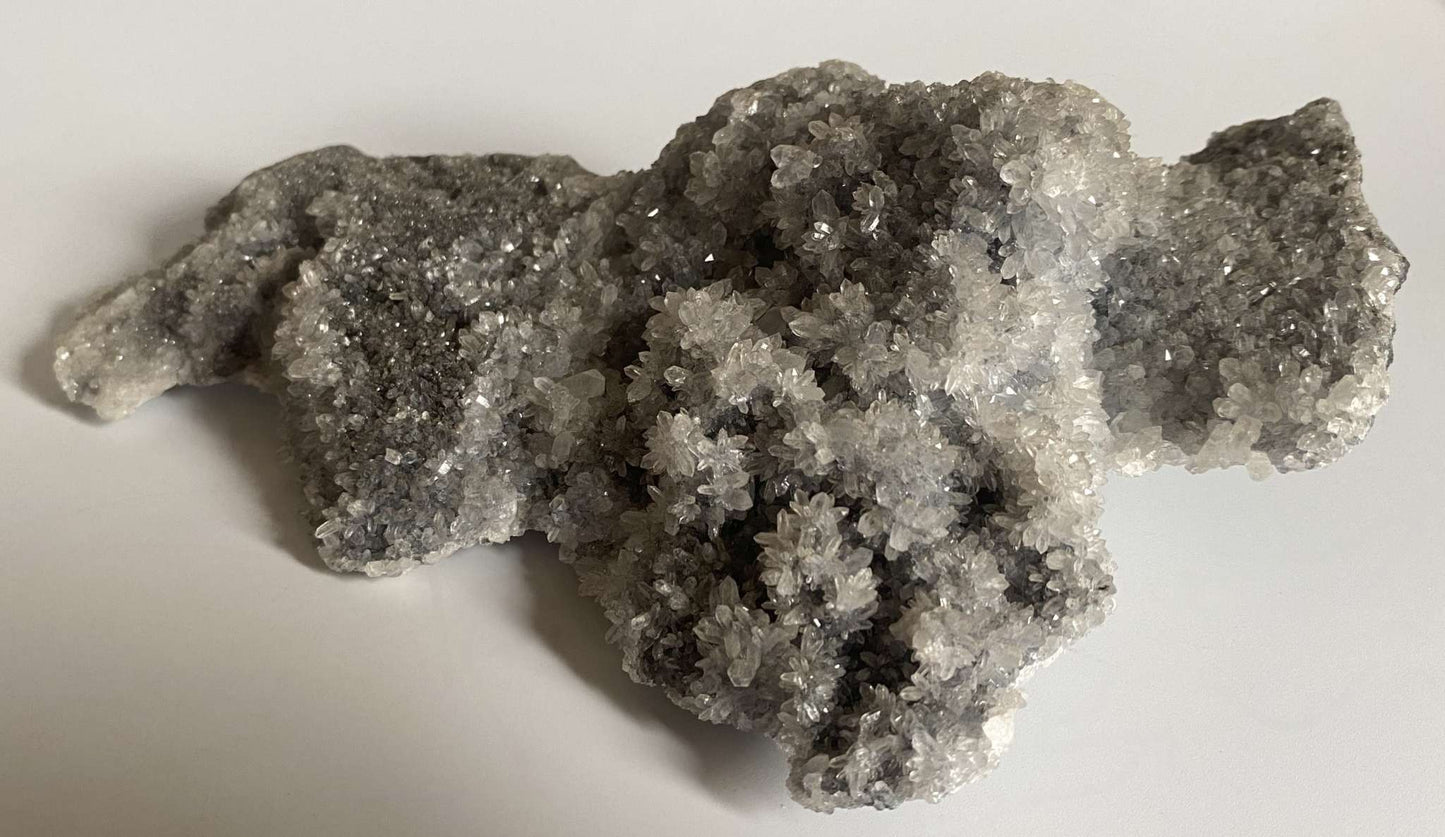 Cluster natural de Cuart Crizantema alb cu cristale semipretioase detaliate de 20cm