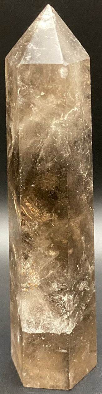 Obelisc de Cuart Fumuriu de 11cm, cristal vindecător natural