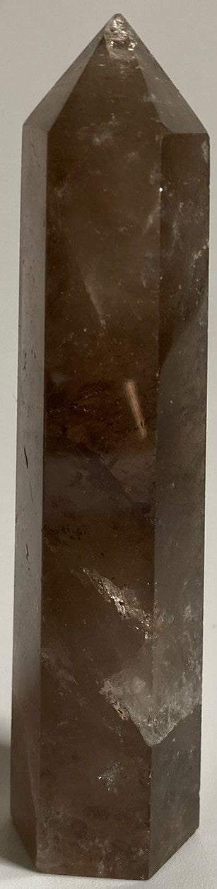 Obelisc din Cuart Fumuriu de 11cm, cristal vindecător natural