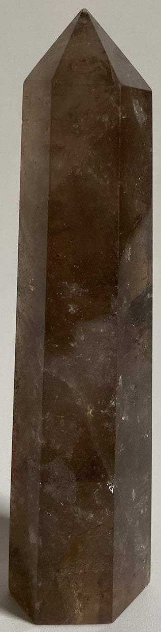Obelisc din Cuart Fumuriu de 11 cm, cristal vindecător natural