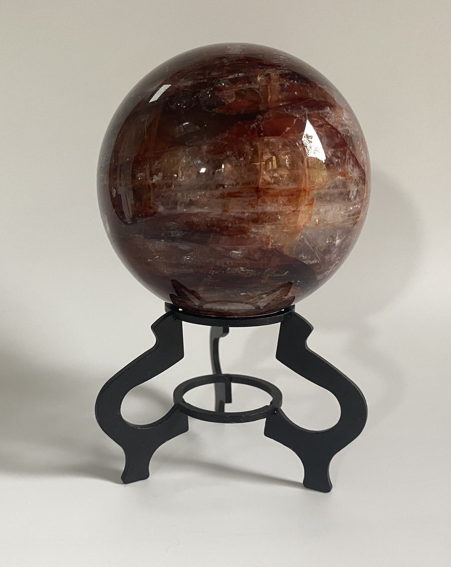 Cuart Hematoid Rosu - Sfera piatra semipretioasa