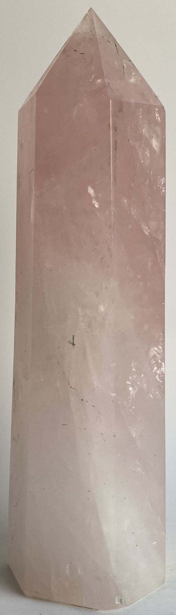 Obeliscul cuart roz natural de 15.5cm pentru vindecare și decor interior