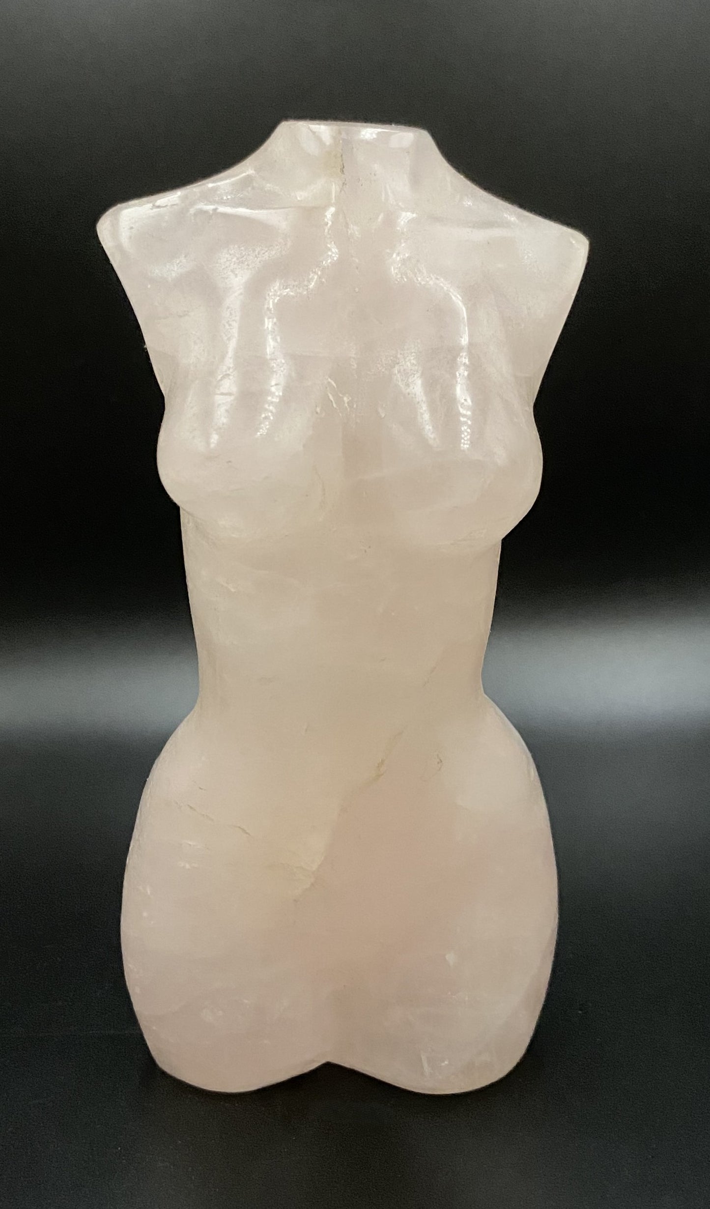 Cuart Roz - Sculptura nud piatra semipretioasa