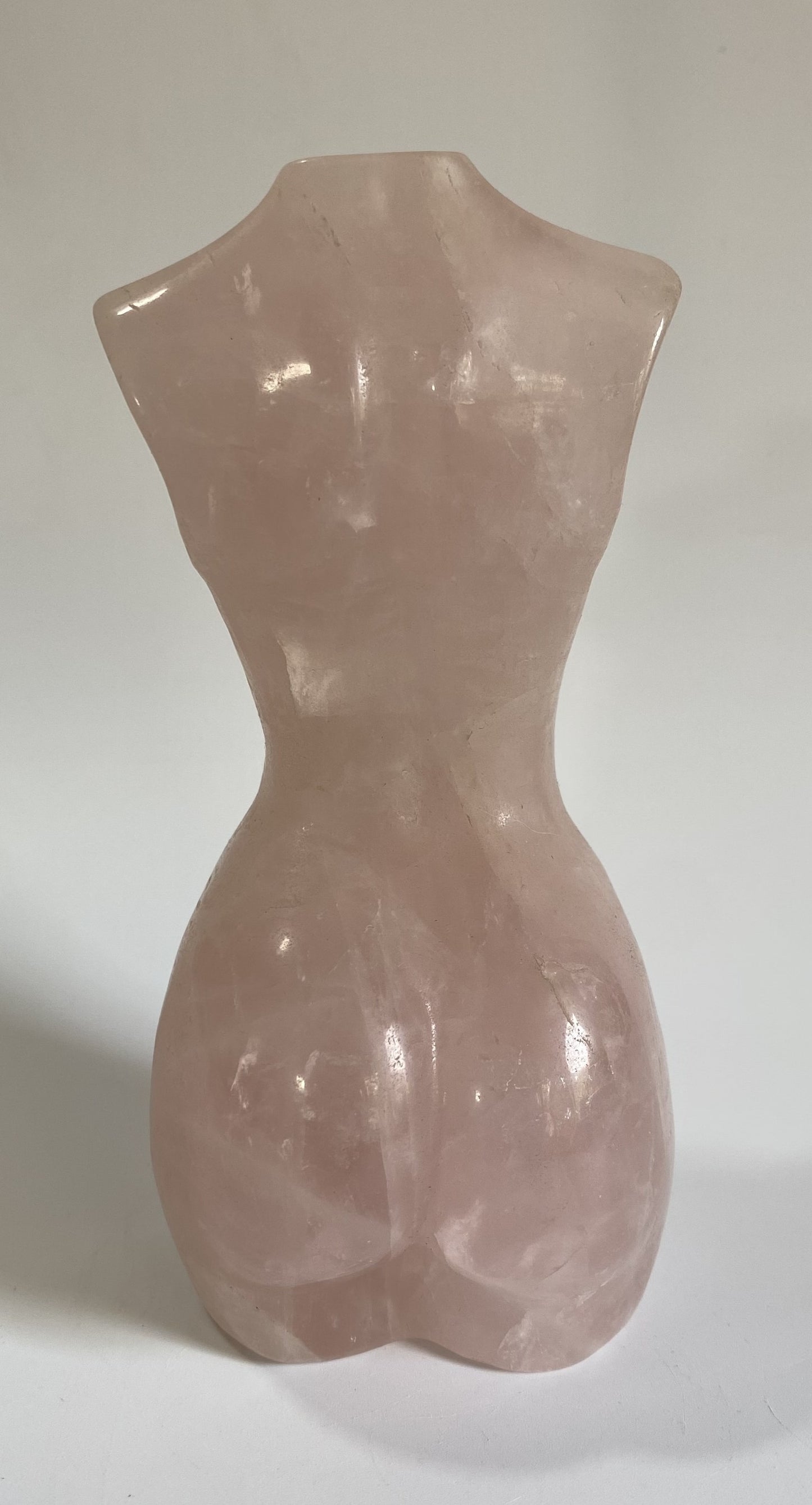 Cuart Roz - Sculptura nud piatra semipretioasa
