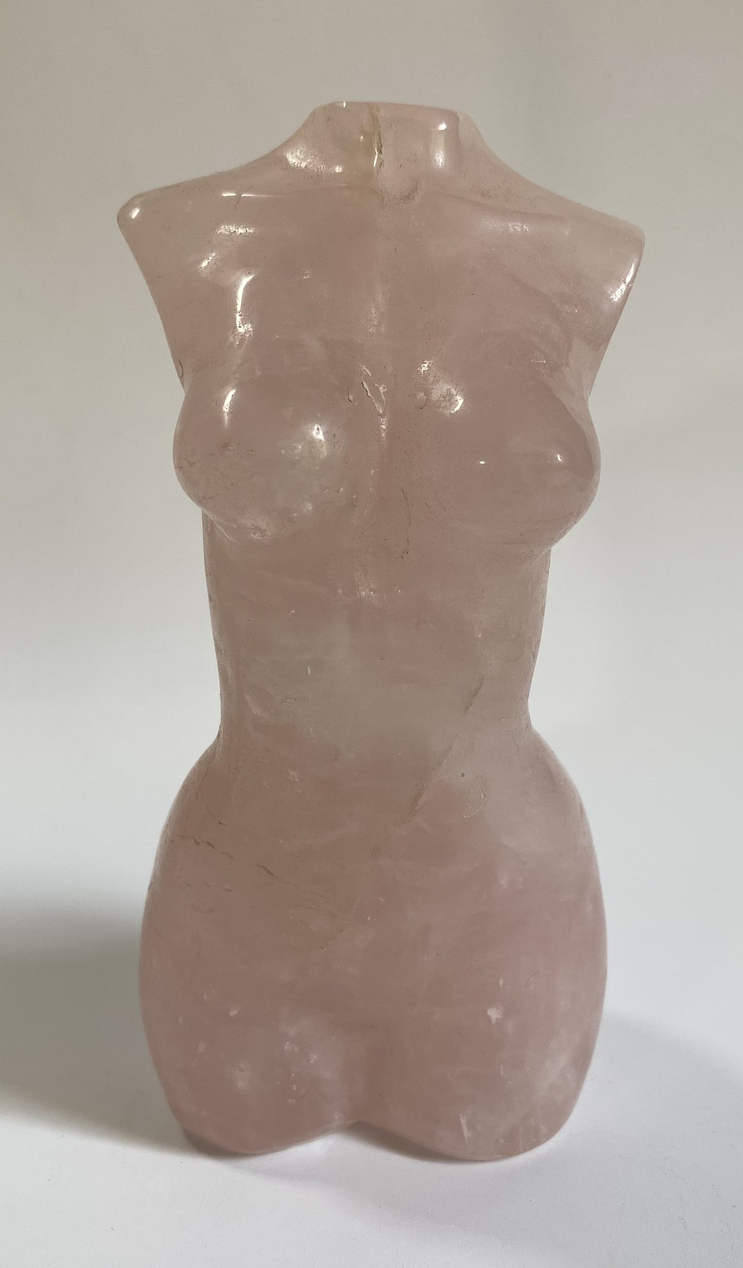 Cuart Roz - Sculptura nud piatra semipretioasa