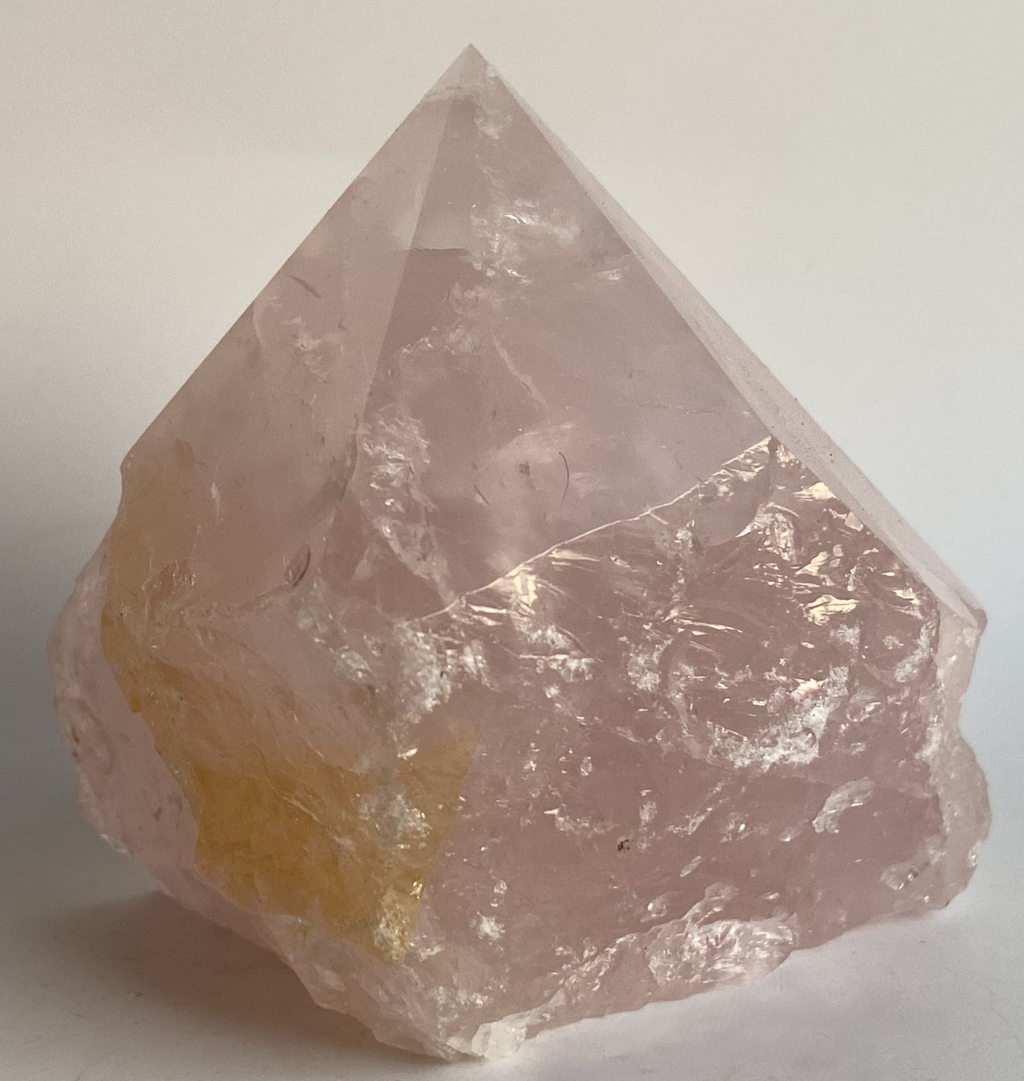 Cuart Roz - Varf polisat piatra semipretioasa