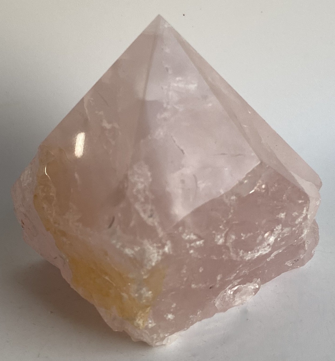 Cuart Roz - Varf polisat piatra semipretioasa