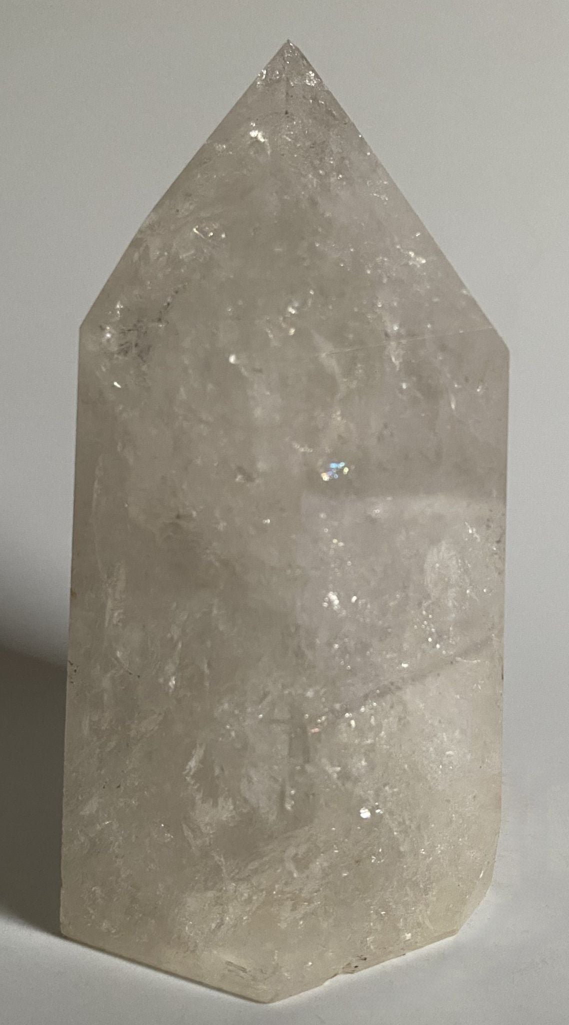 Cuart Transparent (Cristal de Stanca) - Obelisc 10.5cm - Cristale Vindecatoare