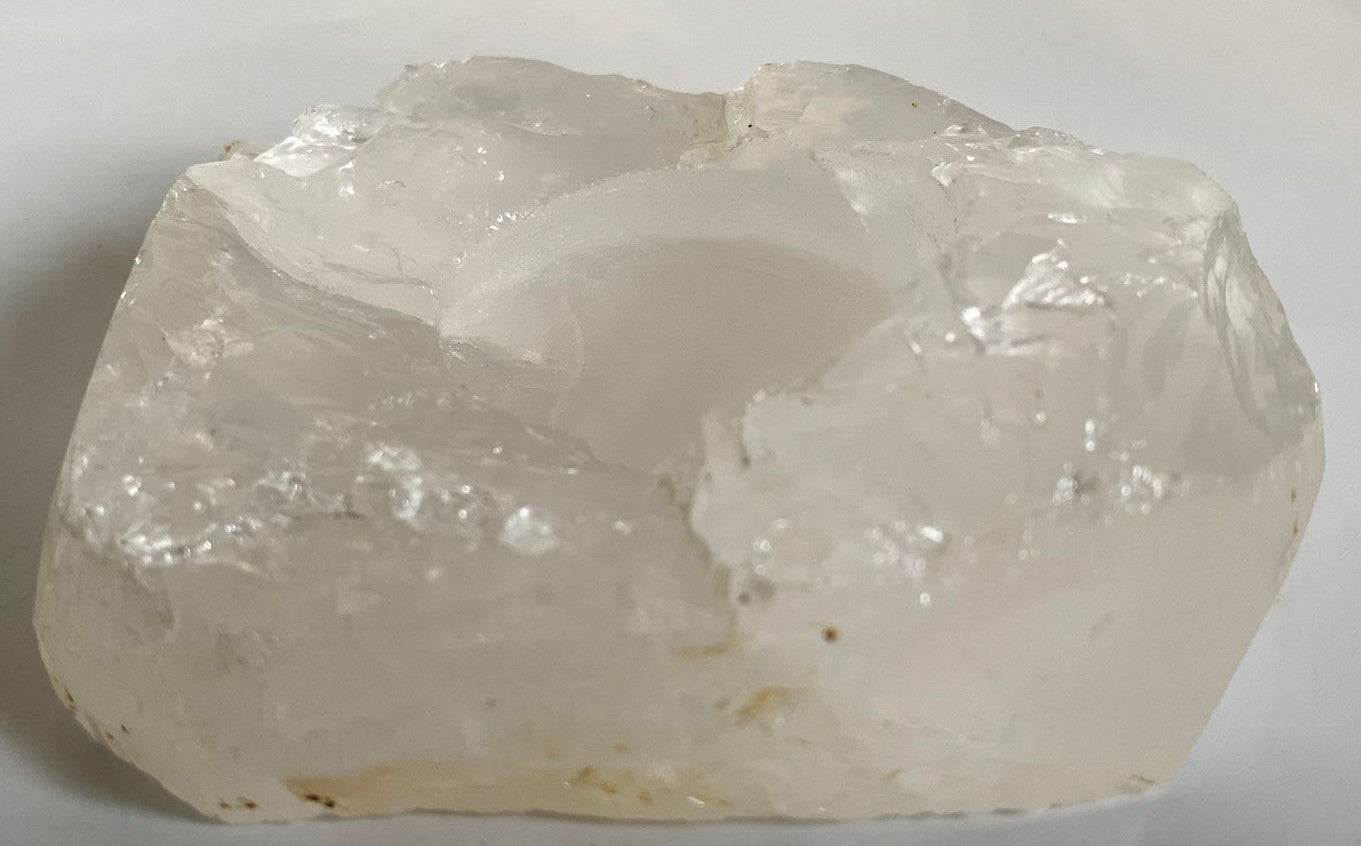 Cuart Transparent (Cristal de Stanca) - Suport de lumanare 9.4cm