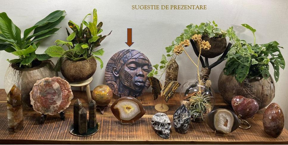 Decoratiune din metal aluminiu imprimat cu suport metalic rezistenta la UV si apa, decor 2D pentru perete interior si exterior