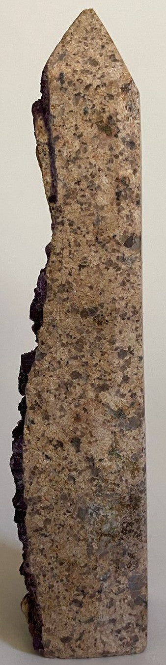 Fluorit Mov Cristalizat - Obelisc 12.4cm - Pietre Semipretioase Naturale