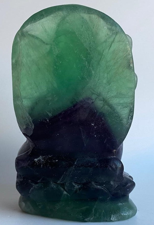Fluorit Rainbow (Curcubeu) - Sculptura Ganesha