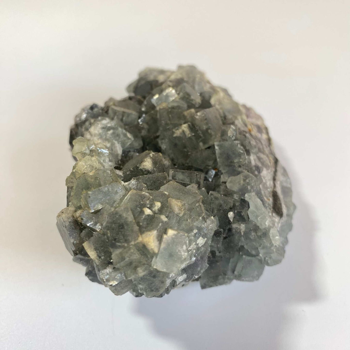 Specimen natural de Fluorit Verde cristalizat, piatră semiprețioasă autentică