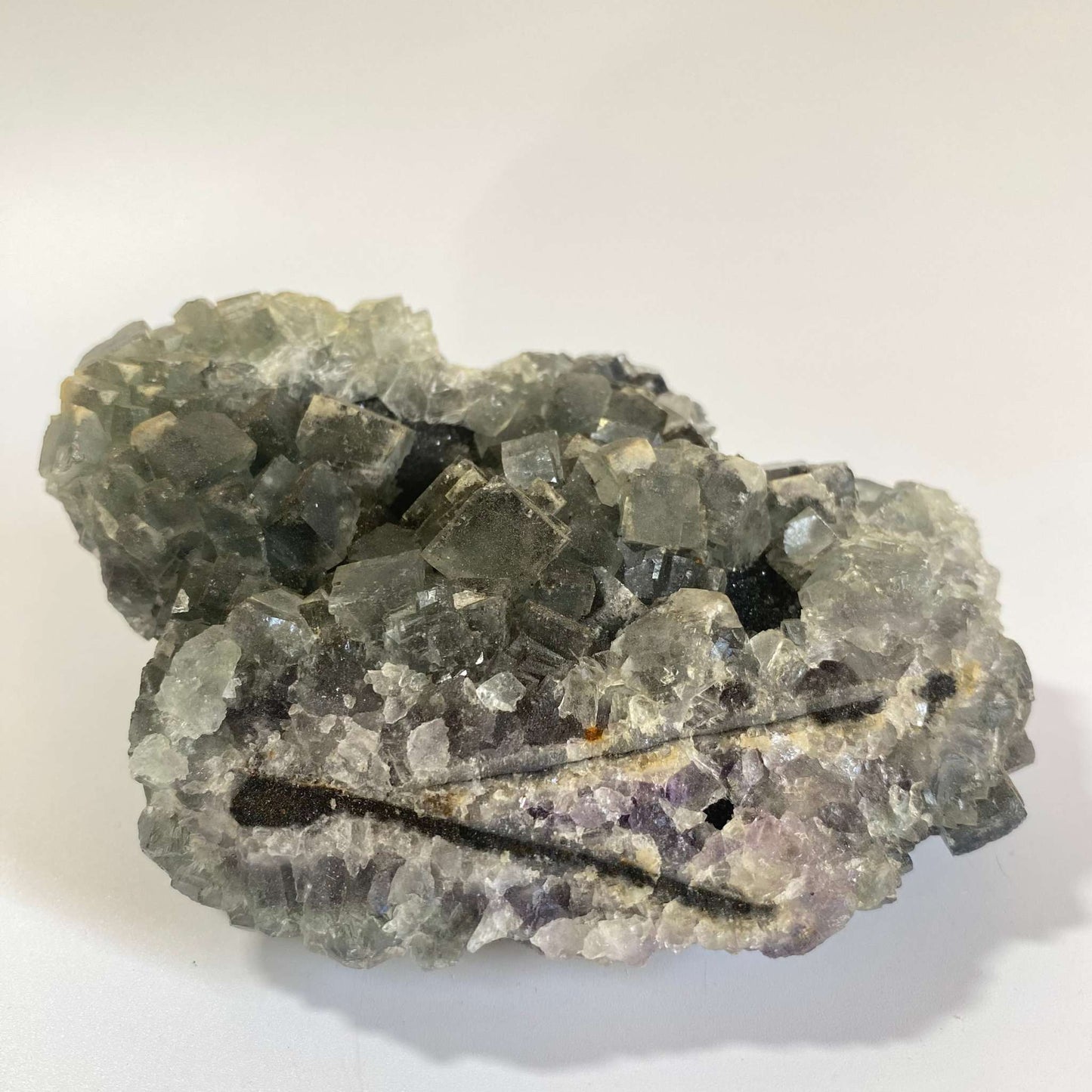 Specimen cristalizat din Fluorit Verde natural, pietre semiprețioase