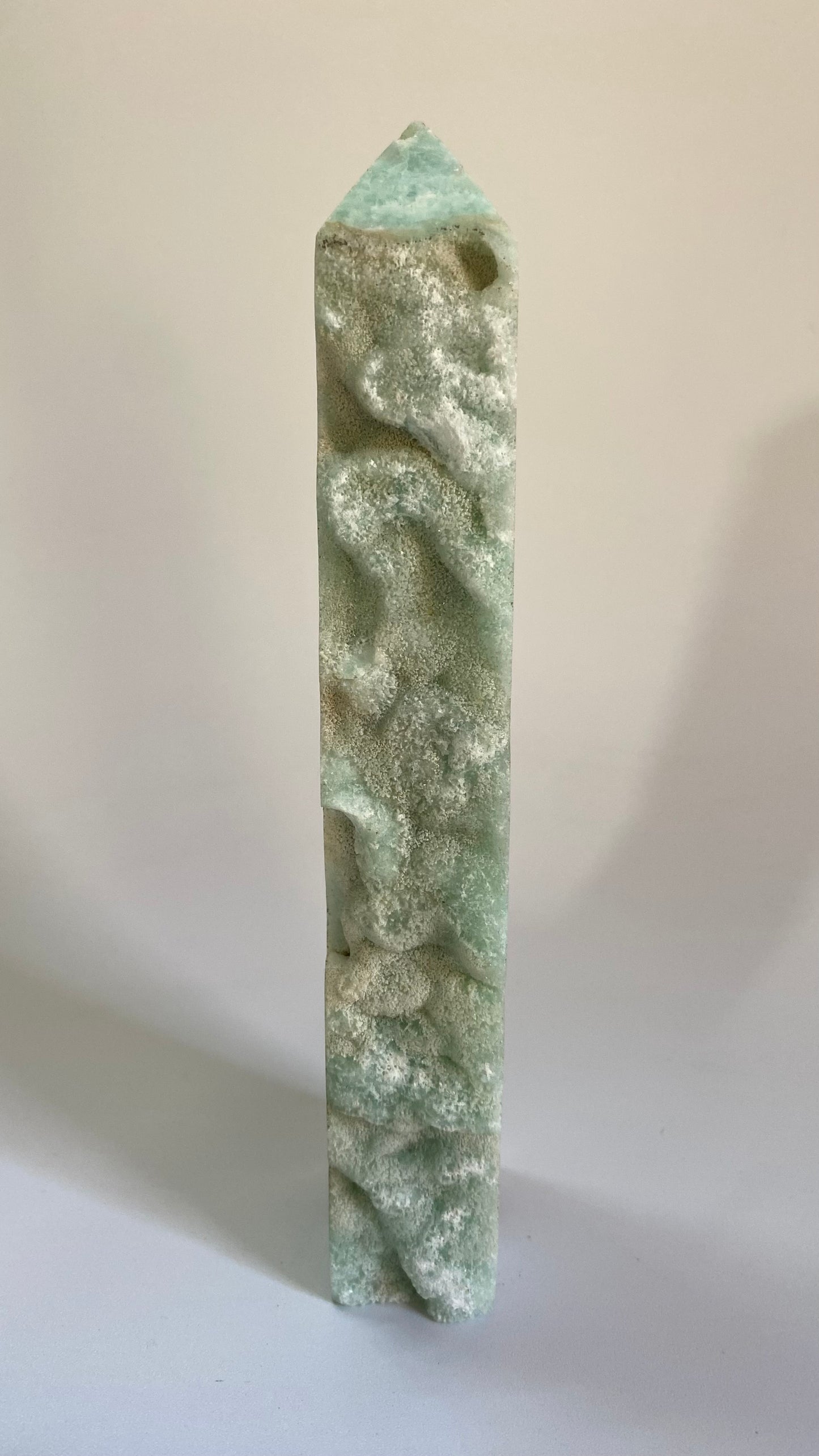 Hemimorfit - Obelisc brut piatra semipretioasa