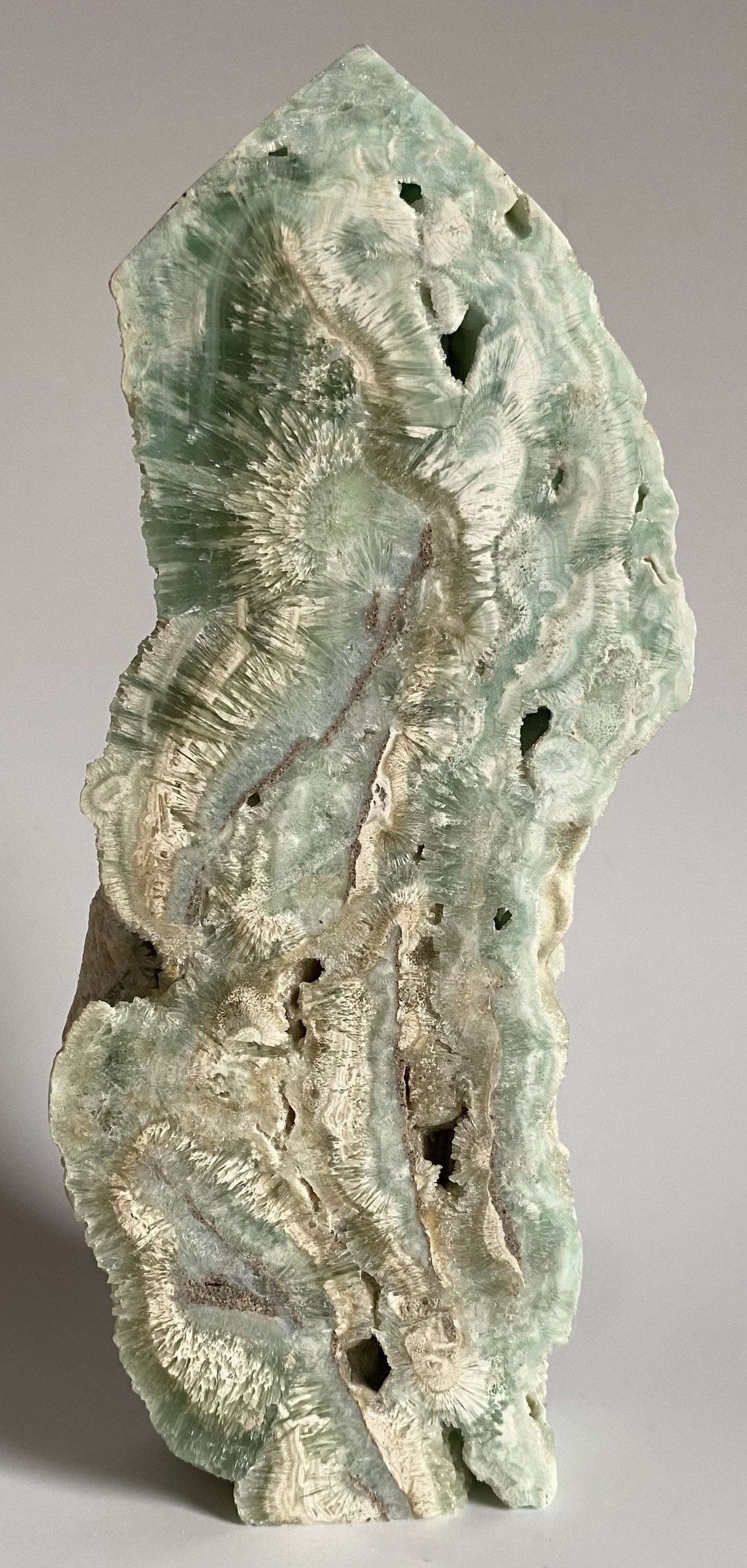 Obelisc brut de hemimorfit 20cm din piatra semipretioasa naturala