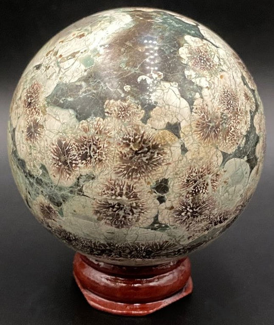 Jasp Sakura - Sfera 6cm - Pietre Semipretioase Naturale