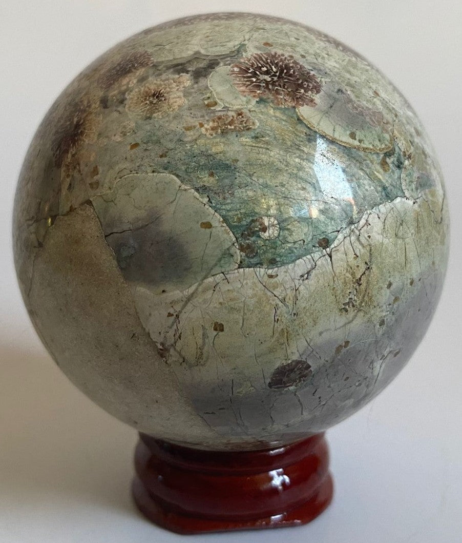 Jasp Sakura - Sfera 6cm - Pietre Semipretioase Naturale