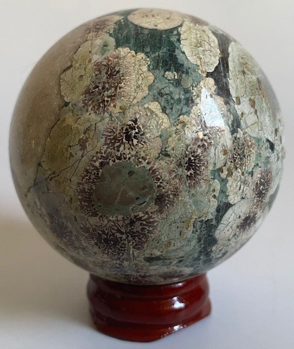 Jasp Sakura - Sfera 6cm - Pietre Semipretioase Naturale