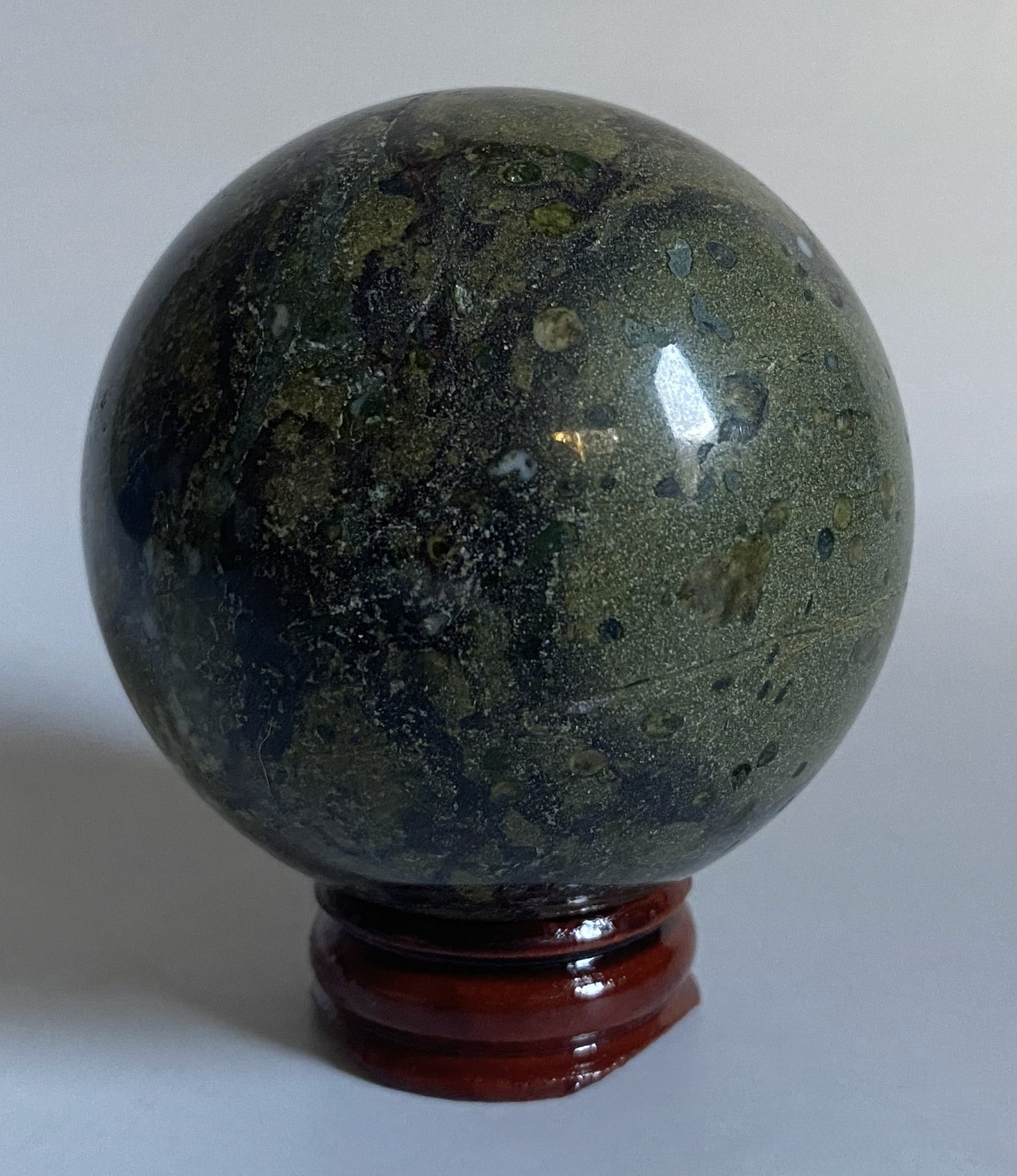 Jasp Sangele Dragonului - Sfera 6.1cm - Decoratiune Piatra Semipretioasa