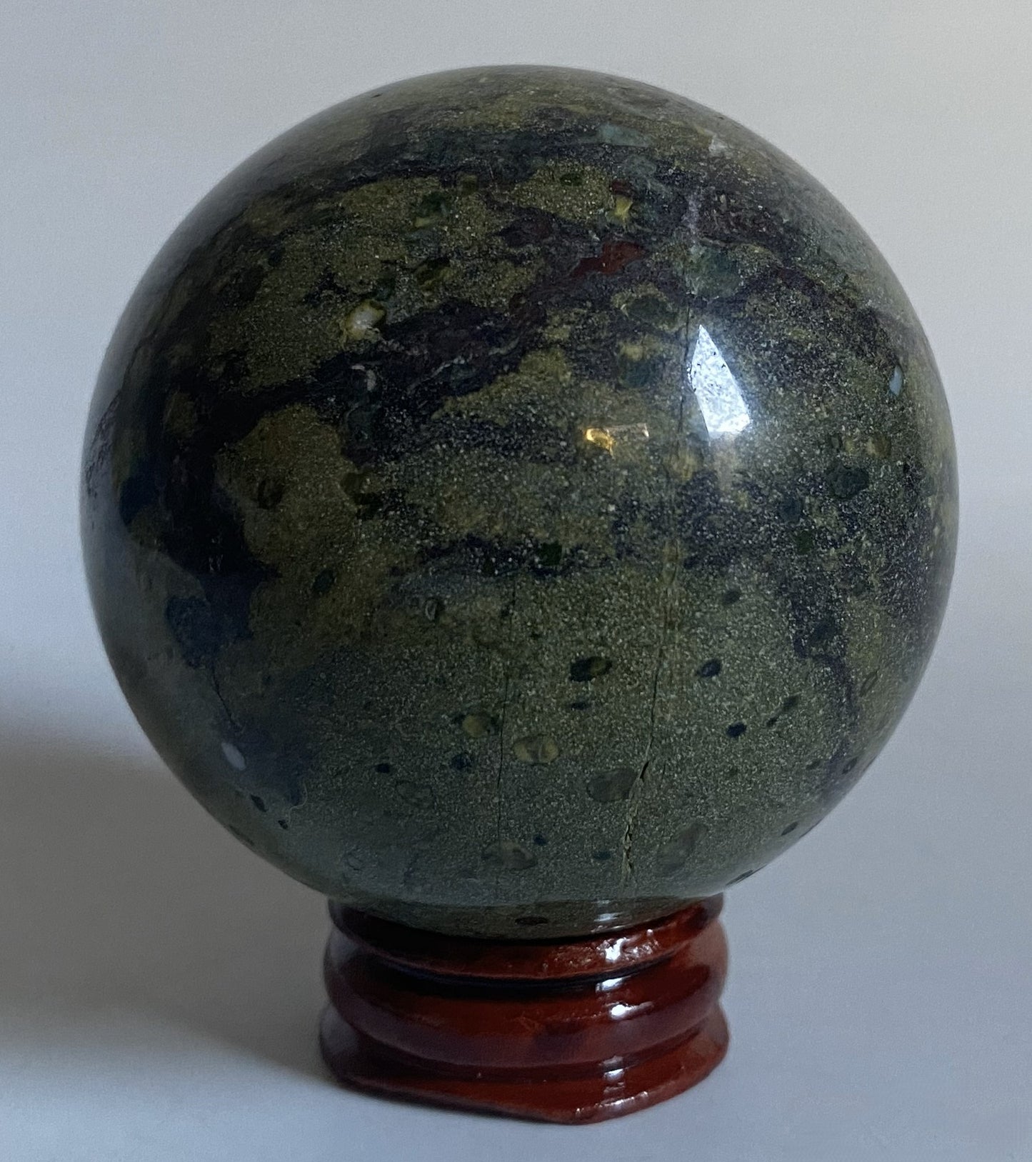 Jasp Sangele Dragonului - Sfera 6.1cm - Decoratiune Piatra Semipretioasa