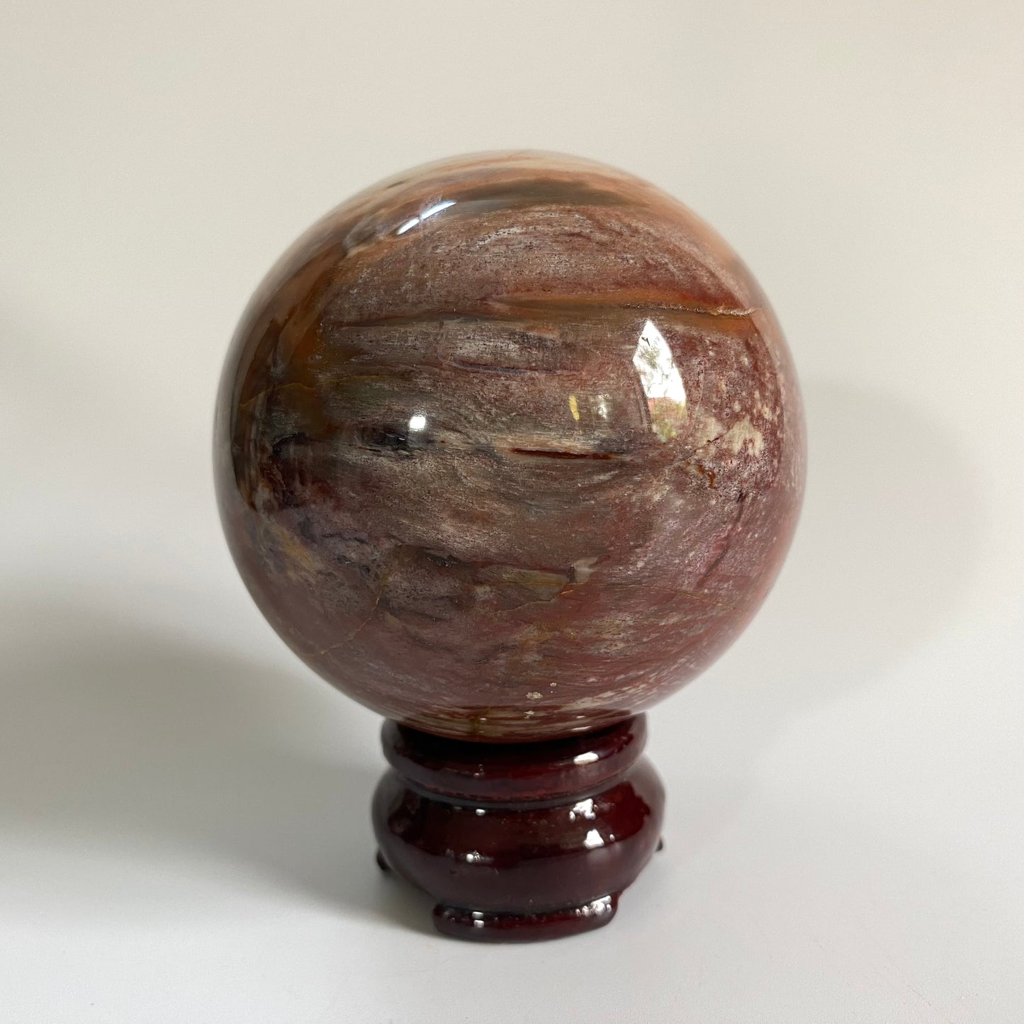 Lemn Pietrificat (Fosilizat) - Sfera piatra semipretioasa