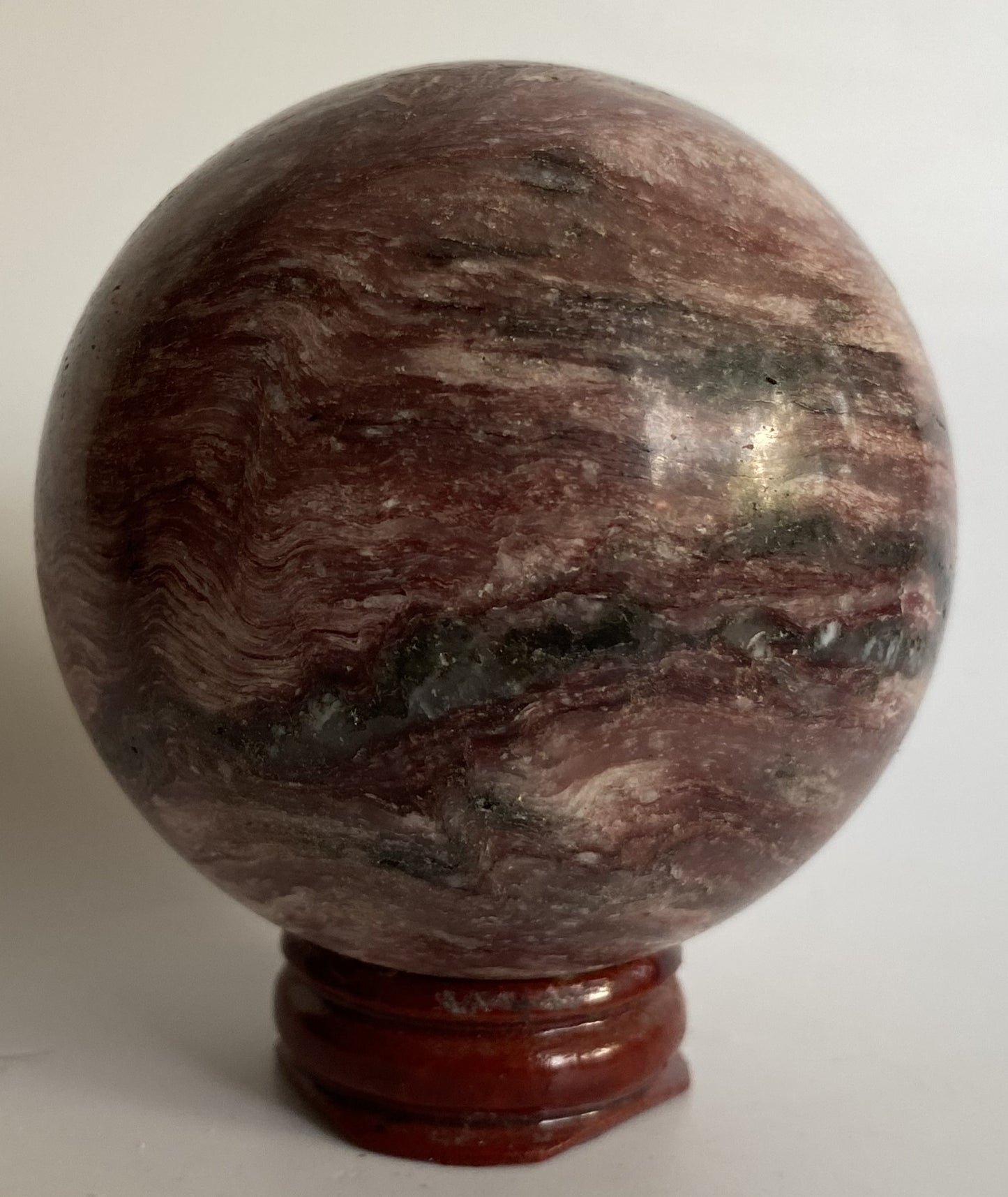 Muscovit Roz (Mica) - Sfera piatra semipretioasa