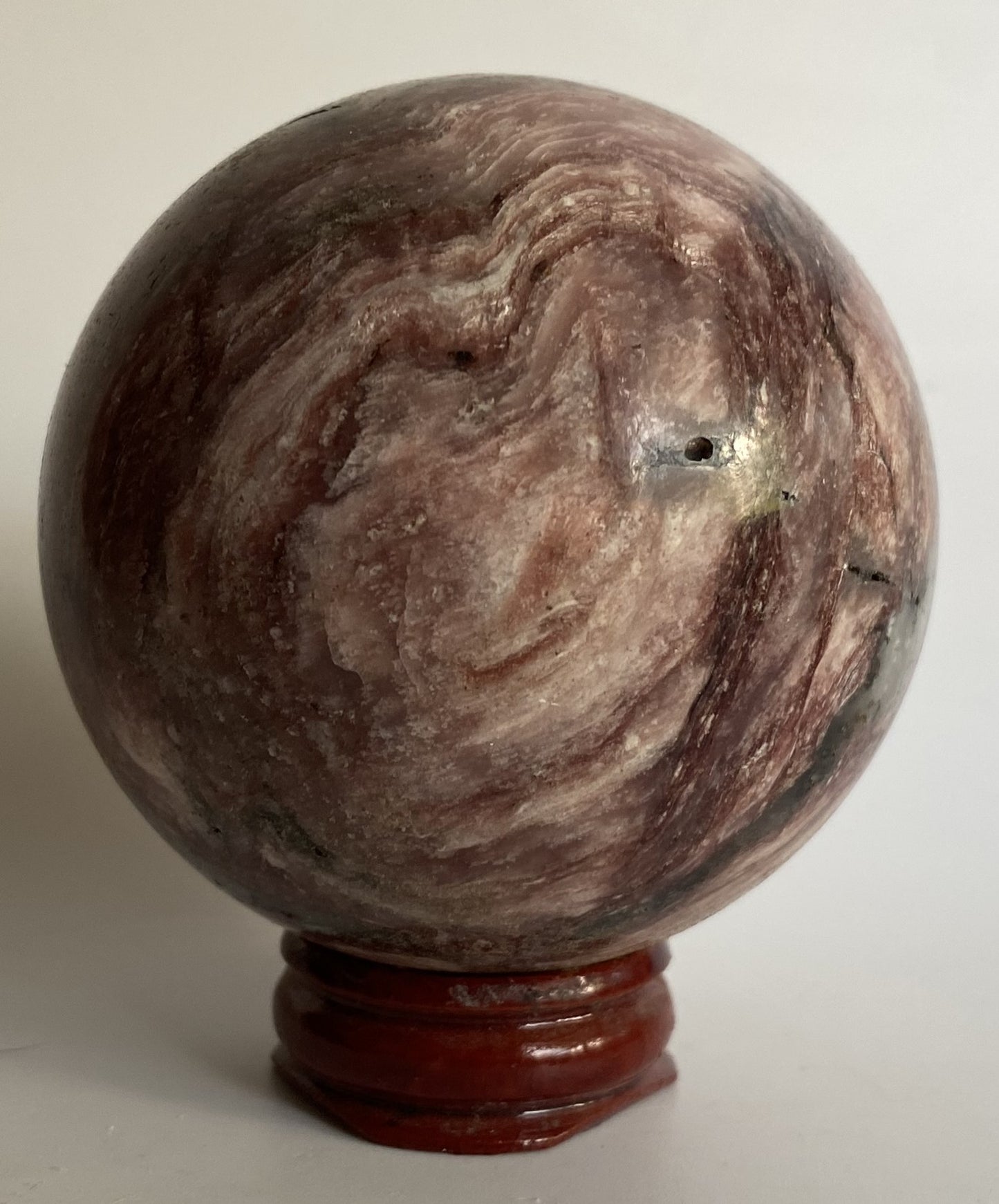Muscovit Roz (Mica) - Sfera piatra semipretioasa