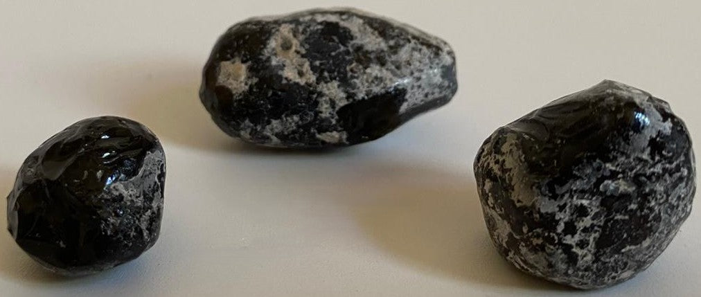Obsidian Lacrima Apasului - Set Pietre Brute - Pietre Semipretioase Naturale