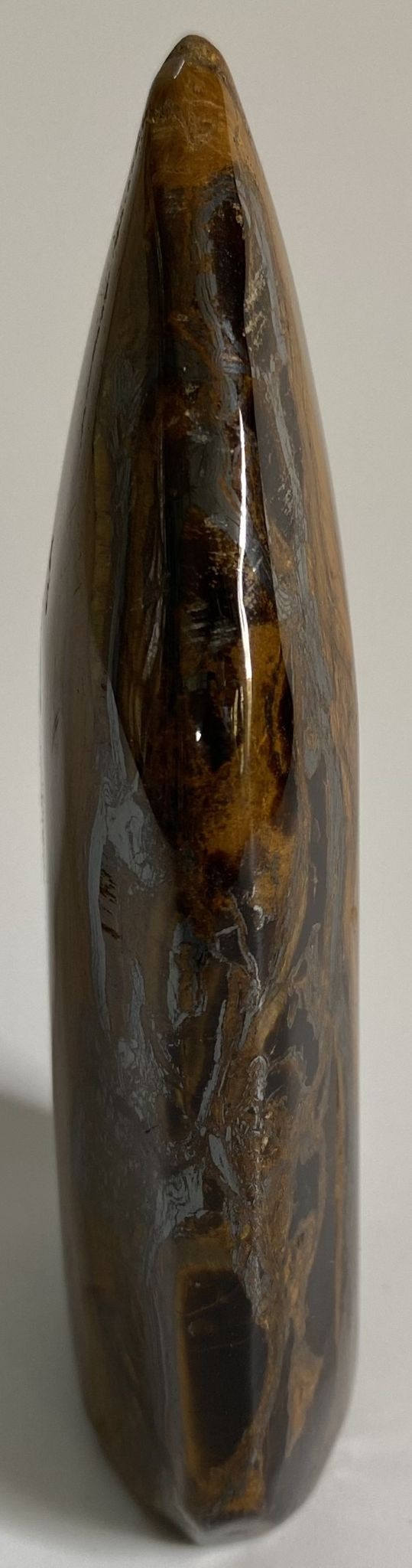 Ochi de Tigru cu Fier - Sculptura 11.1cm - Pietre Semipretioase Naturale