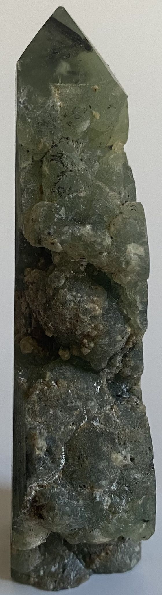 Prehnit - Obelisc Brut 10.5cm - Decoratiune Piatra Semipretioasa