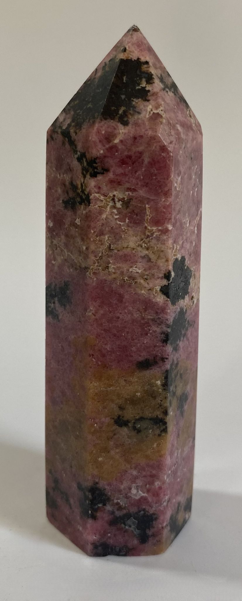 Rodonit - Obelisc 9.2cm - Pietre Semipretioase Naturale