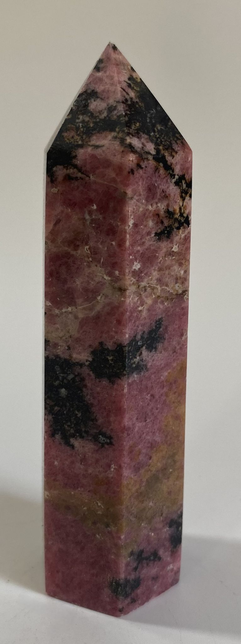 Rodonit - Obelisc 9.2cm - Pietre Semipretioase Naturale