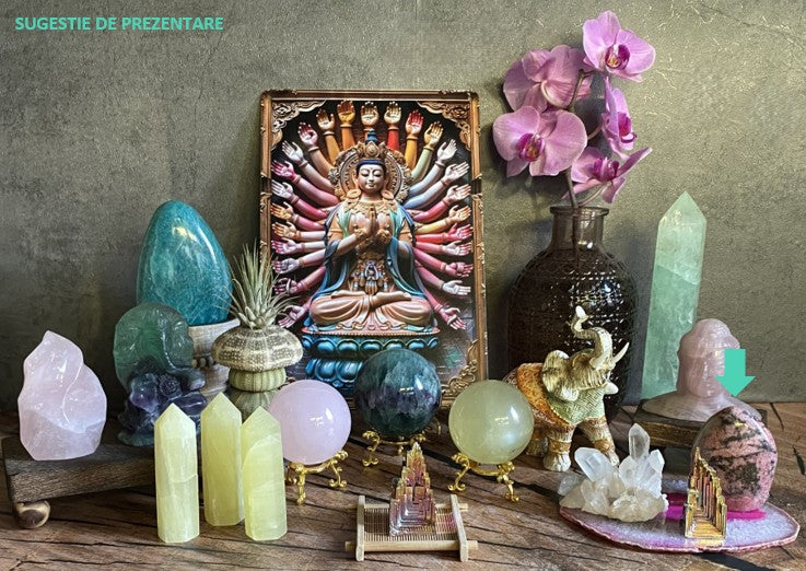 Rodonit - Sculptura piatra semipretioasa