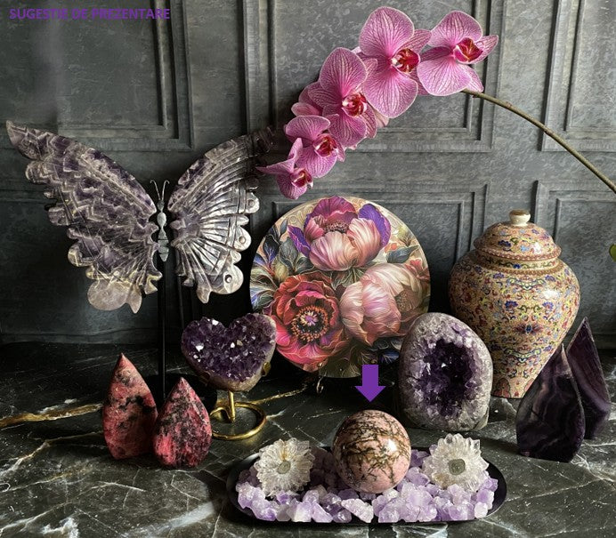 Rodonit - Sfera piatra semipretioasa