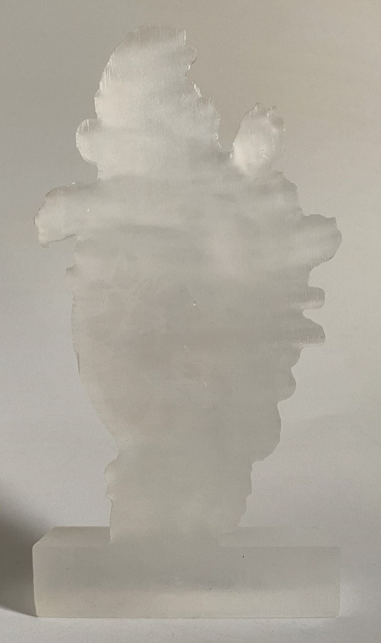 Selenit - Masca Venetiana 11.7cm - Decoratiune Piatra Semipretioasa