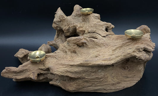 Lemn natural (Driftwood) - Suport 3 sfere