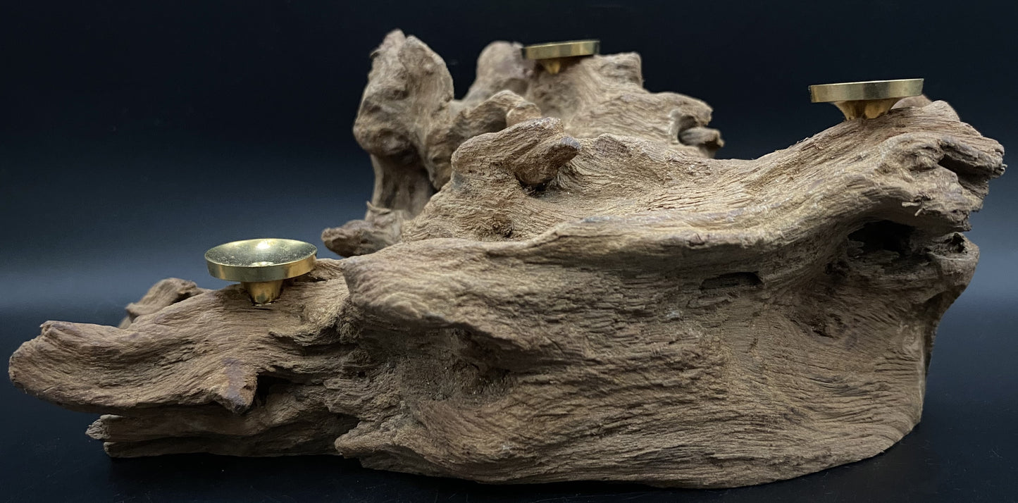 Lemn natural (Driftwood) - Suport 3 sfere