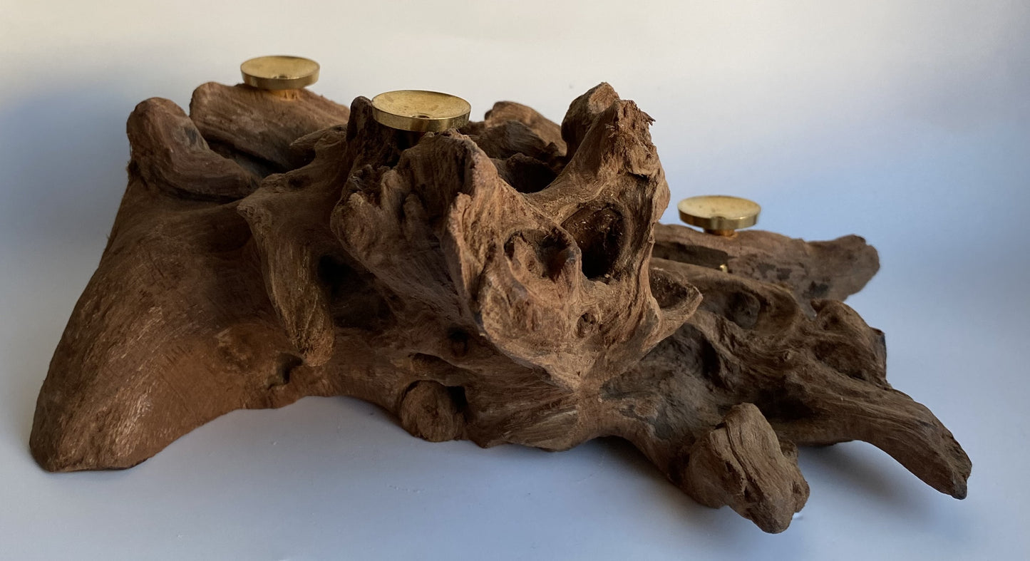 Lemn natural (Driftwood) - Suport 3 sfere