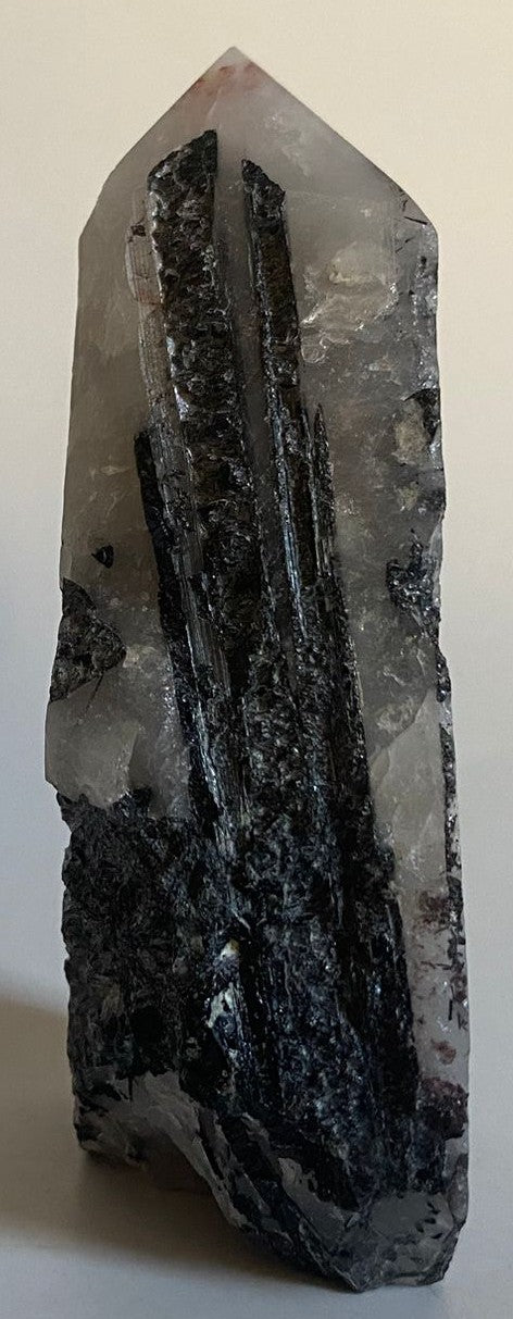 Turmalina cu Cuart - Obelisc Brut 8.5cm - Pietre Semipretioase Naturale